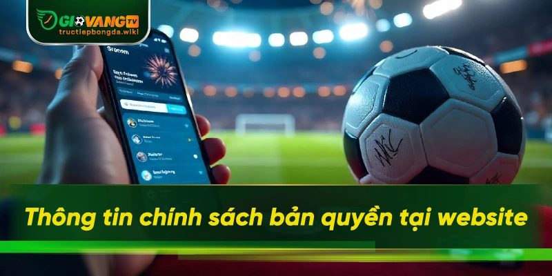 Thông tin chính sách bản quyền tại website