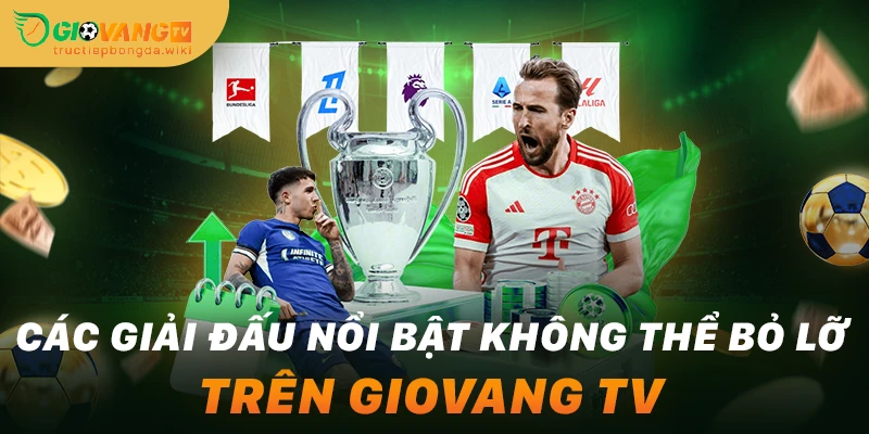 Các giải đấu nổi bật không thể bỏ lỡ trên Giovang TV