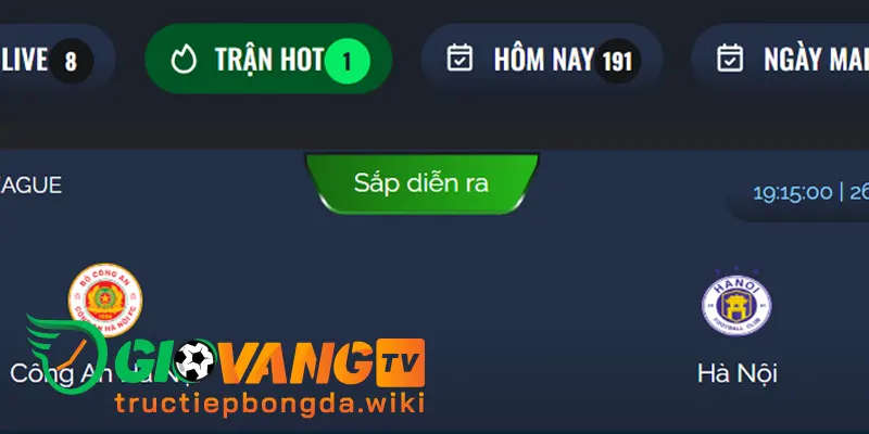 Chọn trận đấu phù hợp ở trực tiếp bóng đá Giovang TV
