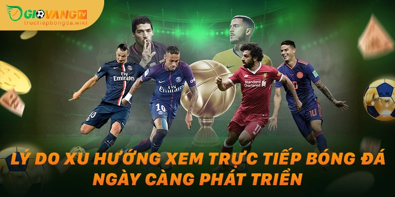Lý do xu hướng xem trực tiếp bóng đá ngày càng phát triển